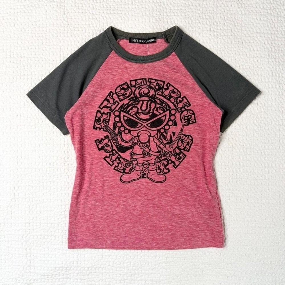 90s Hysteric Glamour Mini pirate graphic baby tee